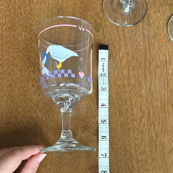 Vintage Libbey Country Geese Water Goblets (set of 4) - Picture 3 of 15